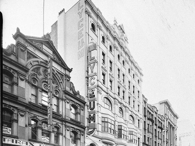 Sydney Lyceum theatre on Pitt St. Picture: State Library NSW