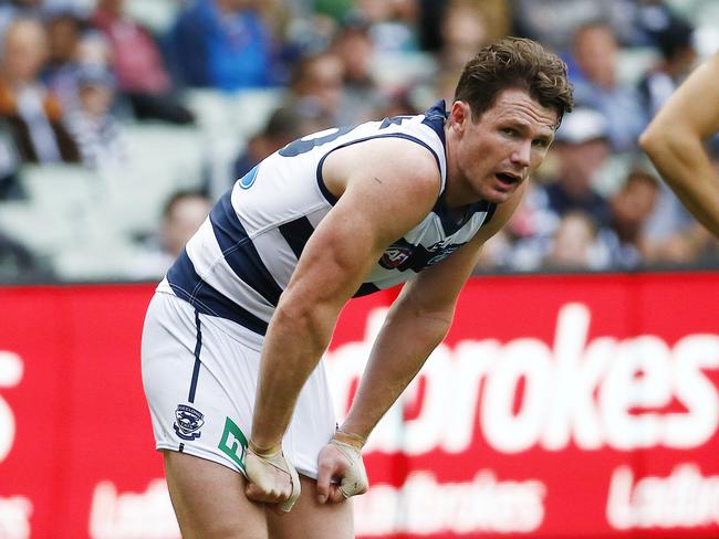 Patrick Dangerfield had a couple of missed chances against Collingwood the previous round. Picture: Colleen Petch