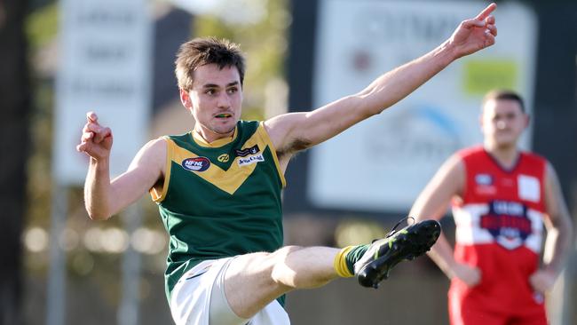 Tom Cleary in action for Old Eltham Collegians. Picture: George Salpigtidis