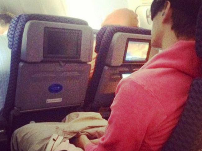 9. Apparently pockets weren’t sufficient in this case. Picture: Passenger Shaming