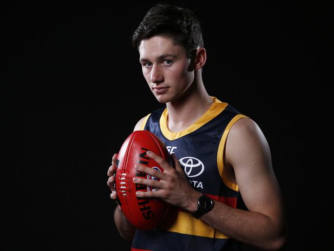 Number 9 draft pick Chayce Jones of the Adelaide Crows. Picture: AAP