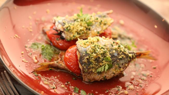 Sardines from Cala Luna restaurant at The Middle Harbour Yacht Club at The Spit.