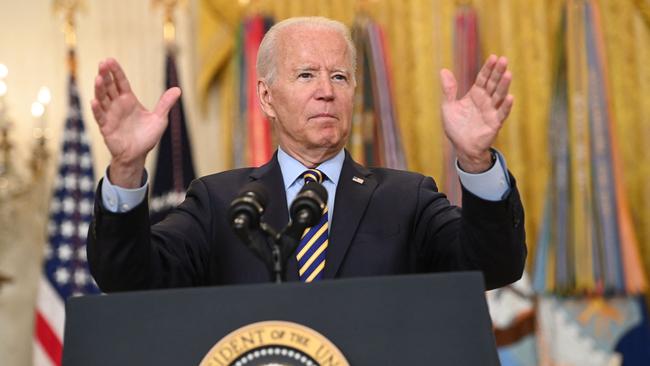 US President Joe Biden announced on July 8, 2021 that the US military mission in Afghanistan will end on August 31, 2021, nearly 20 years after it began, saying the military had achieved its objective of ensuring that ‘terrorism is not emanating from that part of the world’. Picture: AFP