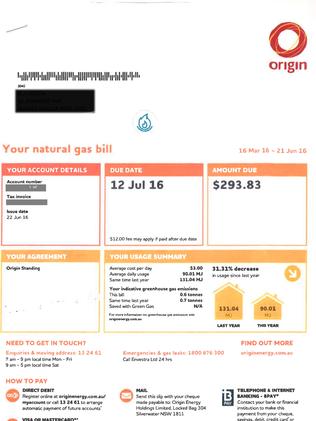 Origin Energy gas bill estimate incorrect Woman challenges