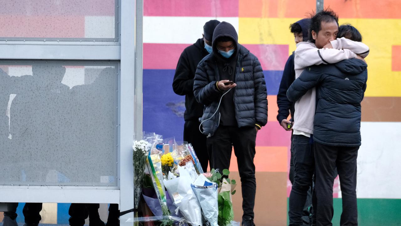 Family and friends have established a memorial in Sunshine. Picture: NCA NewsWire /Luis Enrique Ascui