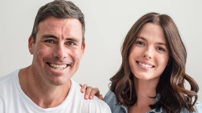 AFL legend Matthew Richardson with his wife Genevieve. Picture: Eugene Hyland