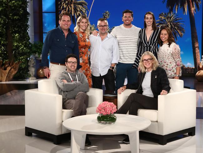 Ellen executive producers Ed Glavin (third, from top left), and Kevin Leman (fourth from top left) were among the staff sacked after an investigation into the show’s culture. Picture: Warner Bros.