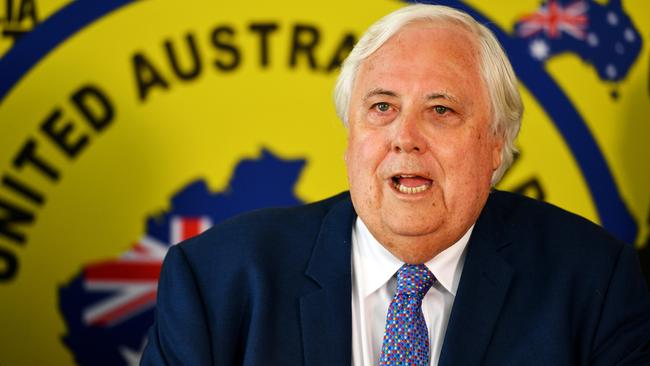 Clive Palmer’s $30 billion compensation claim against the WA government has been weakened, according to the Attorney-General. Picture: Alix Sweeney