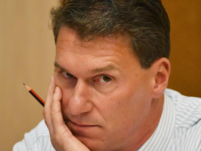 Australian Conservatives Senator Cory Bernardi attends Senate Estimates at Parliament House in Canberra, Monday, Feb. 27, 2017. (AAP Image/Mick Tsikas) NO ARCHIVING