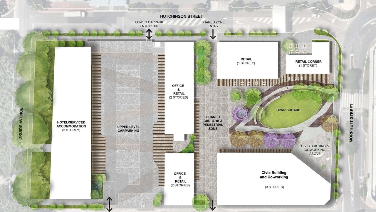 The revised Mount Barker City Centre masterplan.