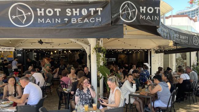 Hot Shott cafe on Tedder Ave, Main Beach. Picture: Glen Norris