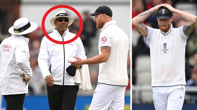 England fans were fuming after a brazen decision by umpire Joel Wilson. Pictures: Getty