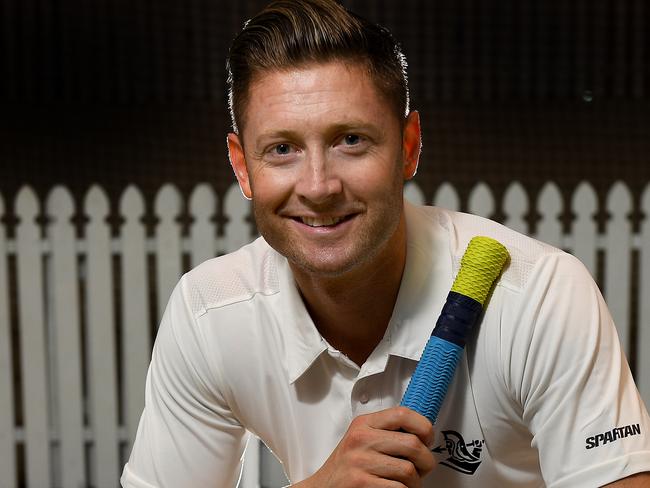 Former Australian test cricketer Michael Clarke poses for a photograph during a promotional event at the Hyatt hotel in Sydney, Thursday, November 30, 2017. (AAP Image/Dan Himbrechts) NO ARCHIVING