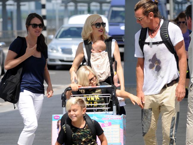 With Gwen and the kids in 2014. Picture: Picture: SAV/GC Images
