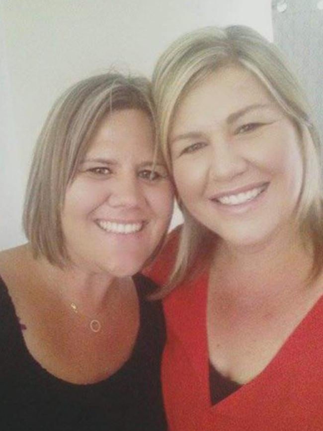 Alison Starke with her sister Danyelle. Picture: Supplied