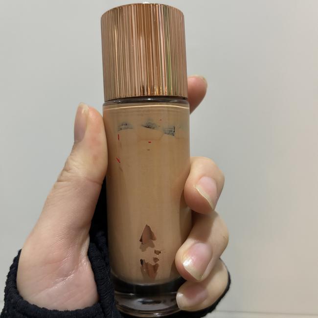 I swear this is a bottle of Charlotte Tilbury’s award-winning Hollywood Flawless Filter. Picture: news.com.au