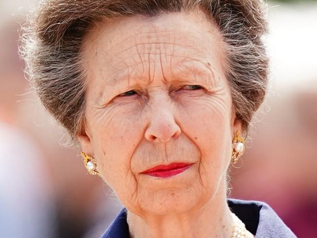 BRETTEVILLE-LÃ¢â¬â¢ORGUEILLEUSE, FRANCE - JUNE 5: Princess Anne, Princess Royal unveils a statue of a Second World War Canadian Royal Regina Rifleman during a reception with members of the regiment to mark the 80th anniversary of D-Day  on June 5, 2024 in Bretteville-lÃ¢â¬â¢orgueilleuse, France. Normandy is hosting a variety of events at significant sites leading up to the 80th anniversary of the D-Day landing on June 6. Highlights include a Royal British Legion service of commemoration, a paratrooper drop by the British Army's 16 Air Assault Brigade, and the unveiling of a statue by the Princess Royal, all coinciding with the national commemorative event in Portsmouth, UK.(Photo by Aaron Chown - Pool/Getty Images)