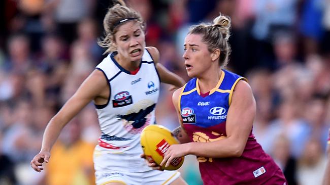 The Brisbane Lions and Adelaide Crows will play off in the first ever AFLW grand final. Photo: Sam Wundke