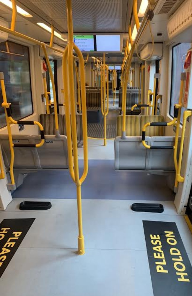 Surfboards are all good, but bicycles are not allowed on Gold Coast trams.