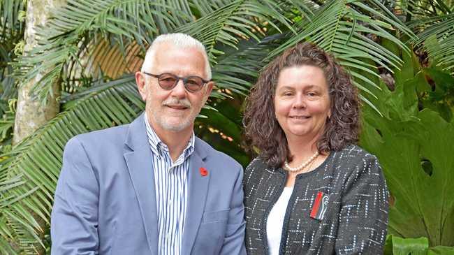 NEW DIRECTORS: Lismore City Council has two new directors, Graeme Towers in Corporate Services and Dr Sharon Harwood in Partnerships, Planning and Engagement. They are part of the new leadership team driving the council. Picture: Supplied