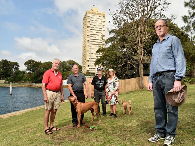 Bernard Smith (front) was one of the locals who campaigned for the park to be joined up. Picture: AAP IMAGE / Troy Snook