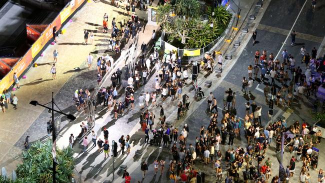 Some 20,000 schoolies will descend on the Gold Coast over the next few weeks. Picture AAP/David Clark