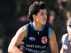 Josh Lai on the burst at Port training