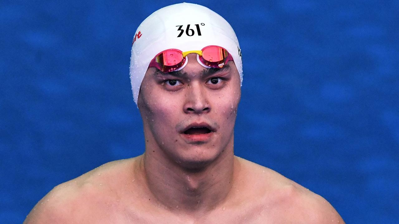 Sun Yang won’t be swimming competitively until 2028 ... if at all.