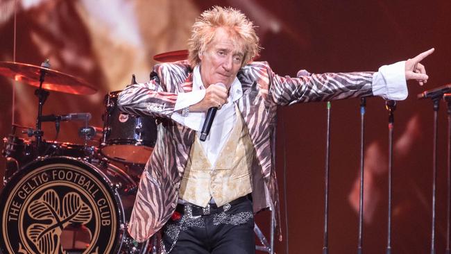 Rod Stewart performs at the Entertainment Centre, Adelaide, 21 March 2023. Picture: Peter Pap Photography