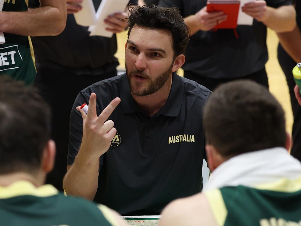 Boomers coach Jacob Chance says Nick Kay’s presence is a god-send during tight FIBA windows. Picture: Getty Images