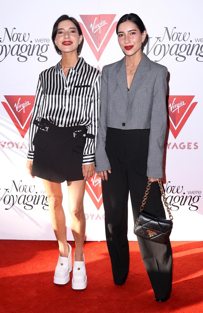 Lisa Origliasso and Jessica Origliasso of The Veronicas joined in the fun. Picture: Brendon Thorne/Getty Images