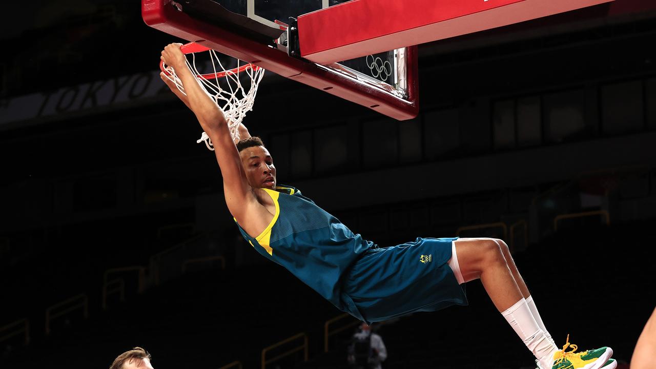 Donte Exum se na olimpijskih igrah v Tokiu 2020 vrača v raketo Houston.  Slike Adamova glava