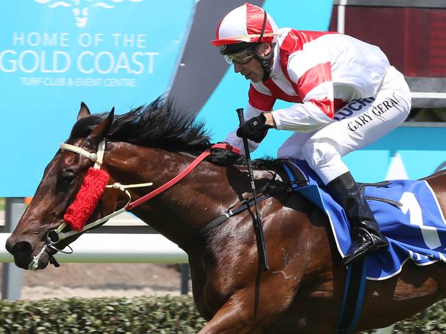 Race meeting at the Gold Coast Turf Club. Race 2 winner No2  Bold Aurora  By Gary Geran.   Picture Mike Batterham