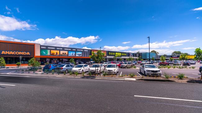 Aerial of the Burleigh Home and Life centre, the former Burleigh Bunnings site sells