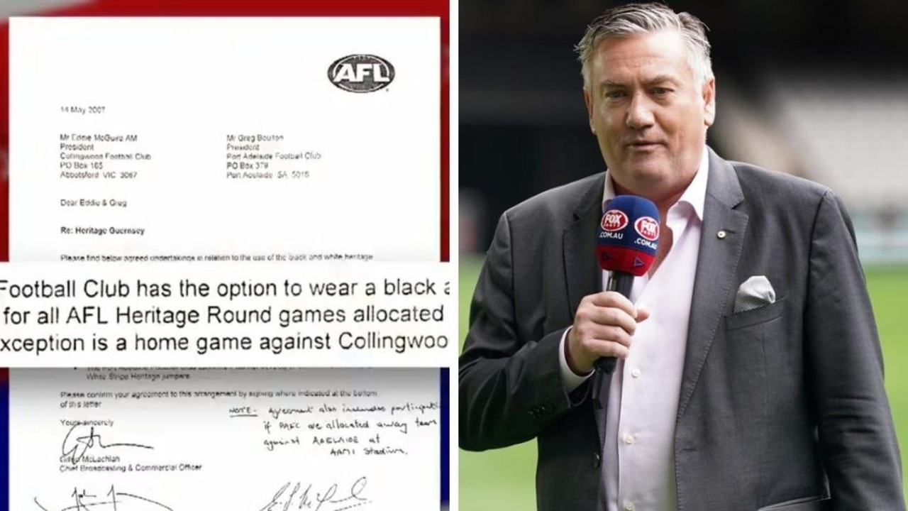 The document presented on Channel 9's Footy Classified.