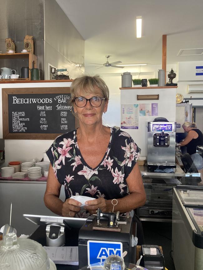 Cafe owner Sharon Beechy said the thought of Mossman's mill closing permanently made her want to cry. Picture: Angus McIntyre