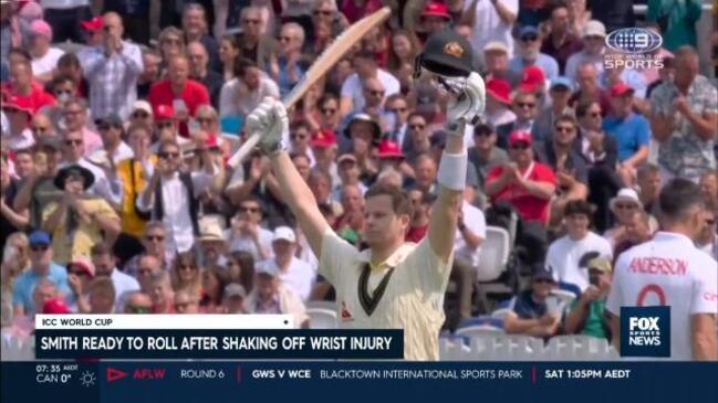 "It's a lot better", Smith's wrist mends, ready to roll into World Cup
