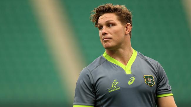 Wallabies skipper Michael Hooper expects to take a bigger pay cut than the lower-paid Super Rugby players. Picture: Getty Images