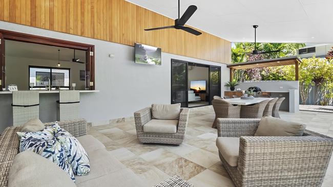 The home also has a new outdoor area to relax in after you hit a six-and-out. Picture: Supplied