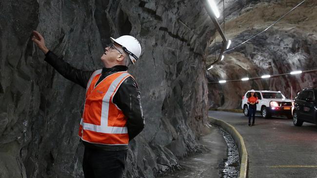 28/08/2017 Prime Minister Malcolm Turnbull during a visit to Snowy Hydro in Cooma. Source: Alex Ellinghausen/Fairfax/POOL