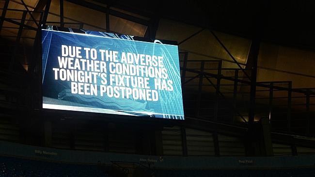 No football at the Etihad tonight.