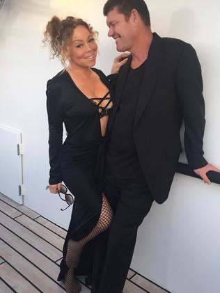 In happier times, Mariah Carey and James Packer in July. Picture: Mariah Carey/Instagram