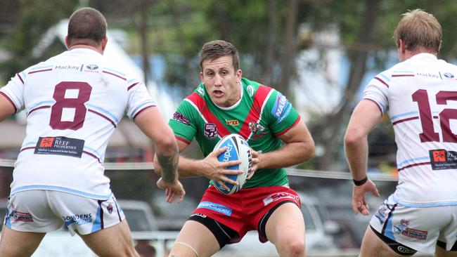 Luke Dalziel- Don in action for Wynnum Manly during his career. Picture: Liam Kidston.