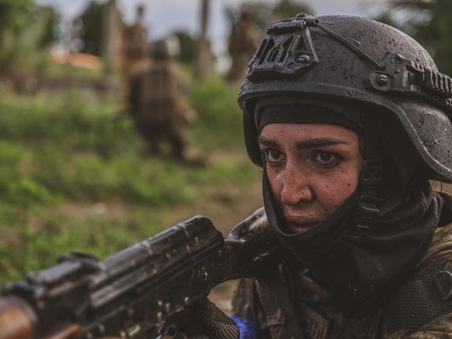 One woman maintained steely focus on the task at hand. Picture: Ercin Erturk/Anadolu Agency via Getty Images