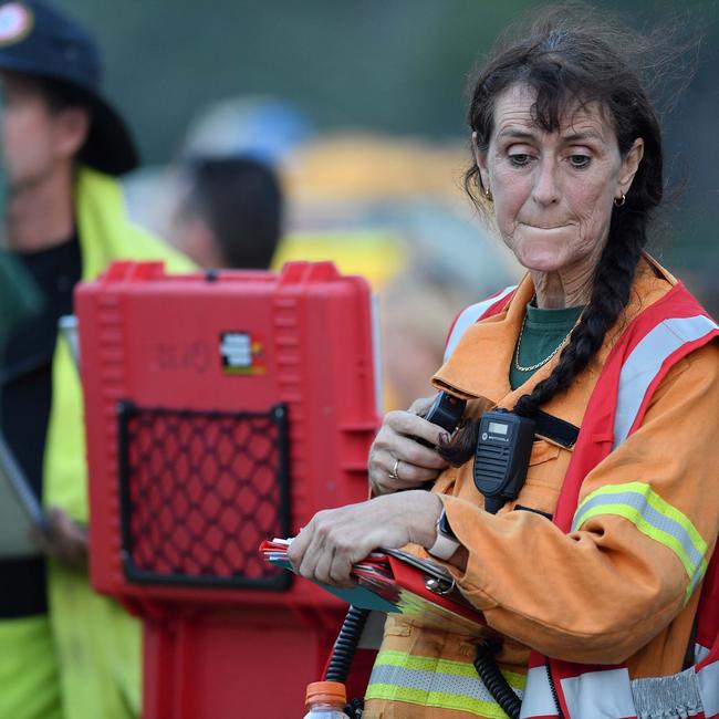 Incident Controller Rachel Connolly at Obi Valley bushfire, Schultz Road, Witta. Picture: Patrick Woods.