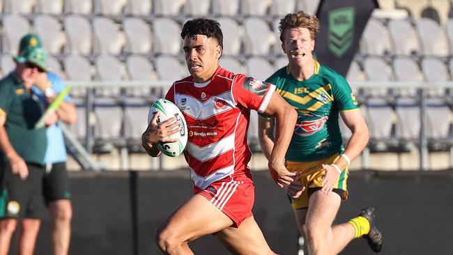 Michael Roberts, Queensland Schoolboy Phil Hall Cup rugby league grand final between Palm beach Currumbin SHS and St Brendan's College, Redcliffe. Picture: Liam Kidston