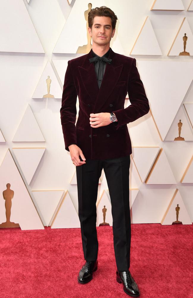 Andrew Garfield at this year’s Oscars. Picture: Angela Weiss/AFP