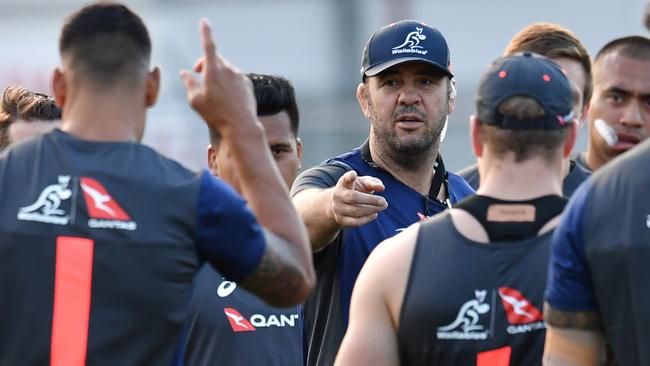 Wallabies coach Michael Cheika will be desperate to get his team firing against Ireland. Picture: AAP