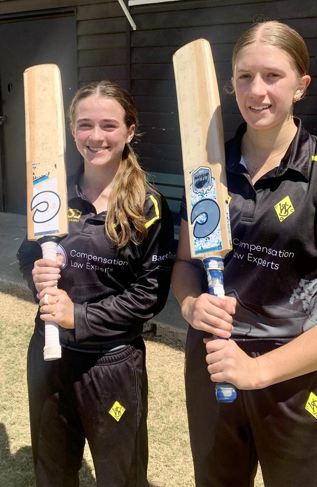 Western Suburbs' pair Abbie Trevethan and Rebecca Storrs.