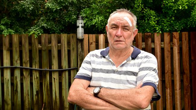 Alan Thomson was allegedly punched by his neighbour in a dispute over an overgrown hedge and had to be taken to hospital. Picture: Evan Morgan